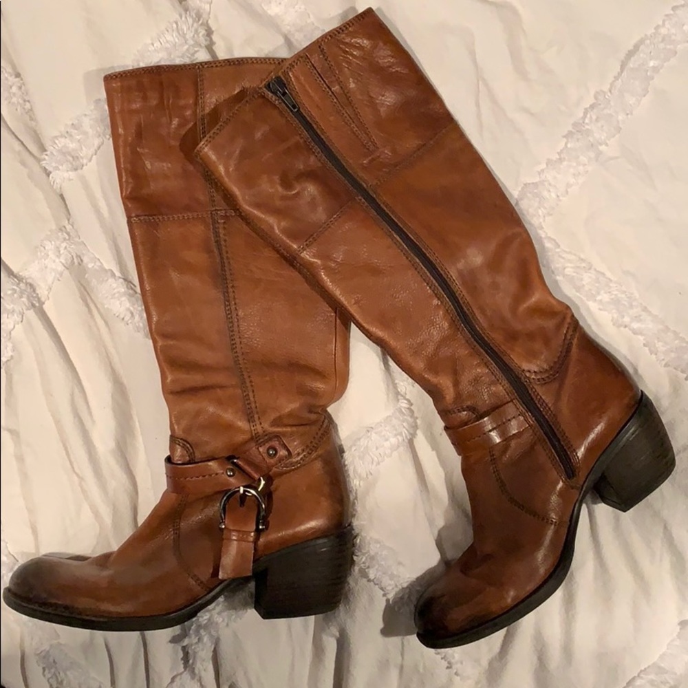 Clark knee high leather boots